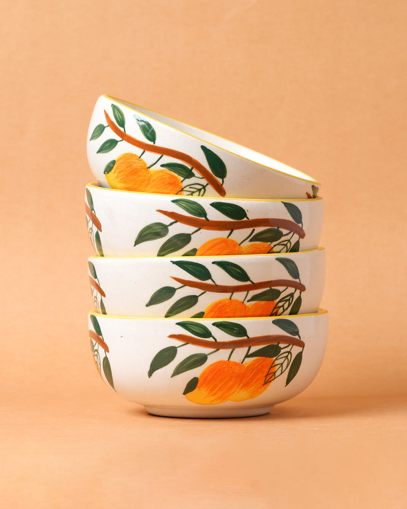 Nurture India Mango Ceramic Small Bowls