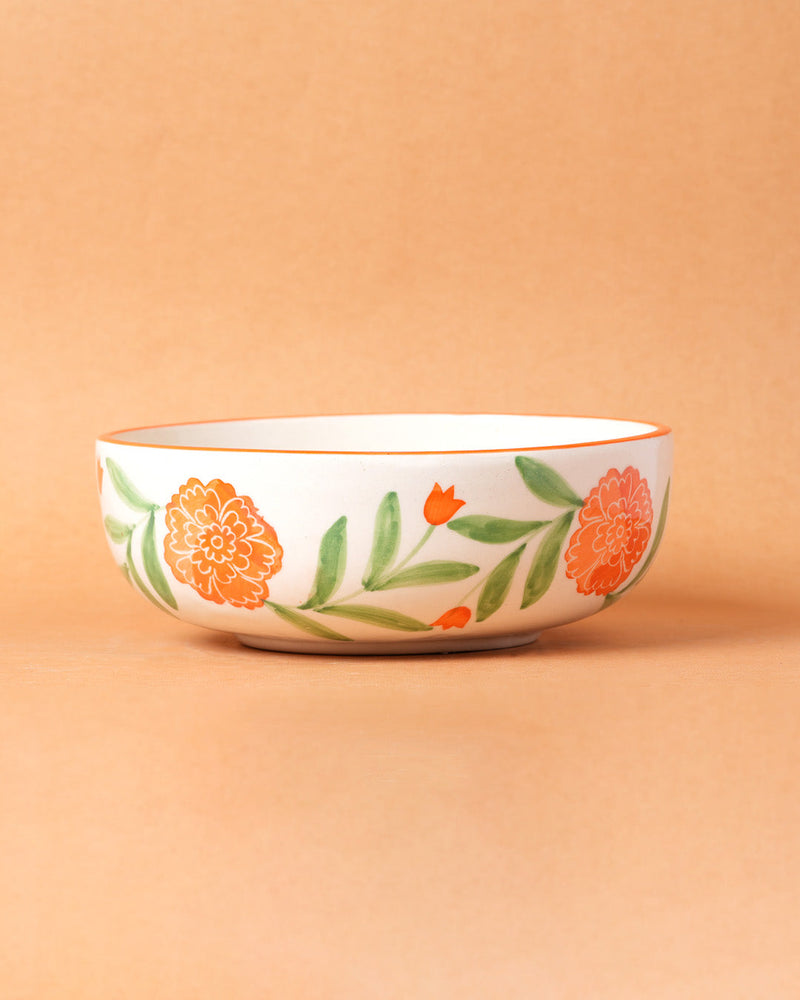 Nurture India Marigold Ceramic Bowl Large