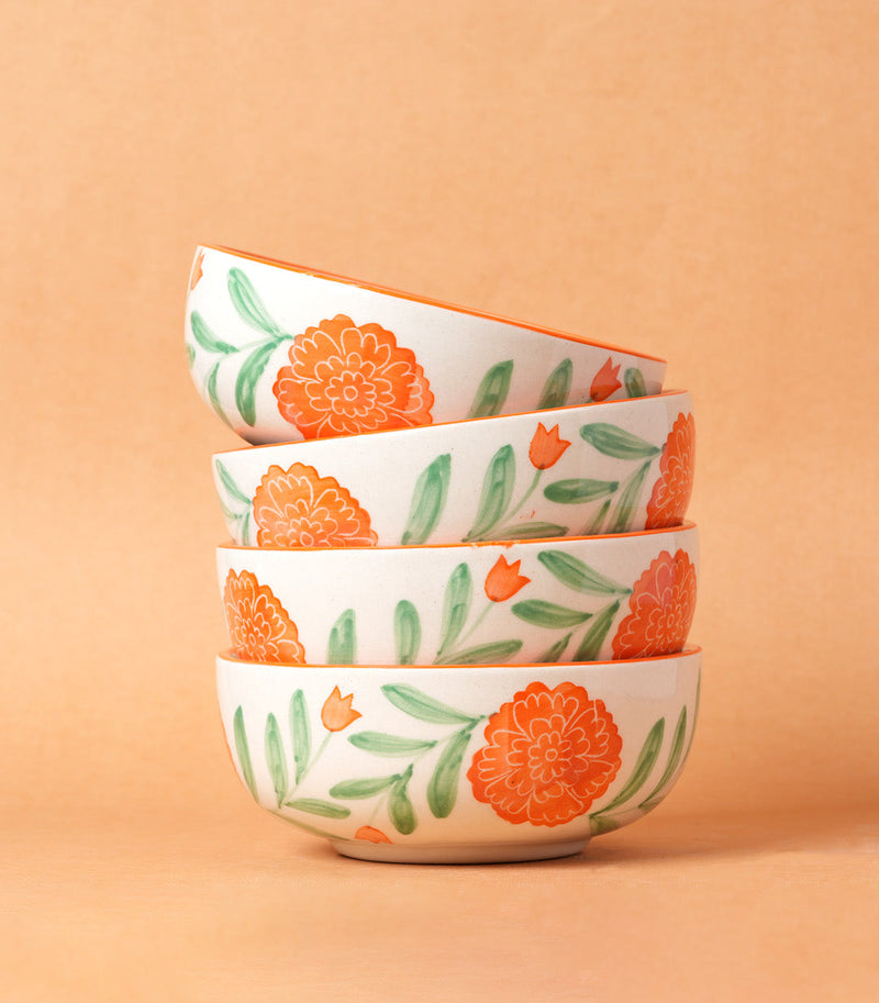 Nurture India Marigold Ceramic Small Bowl