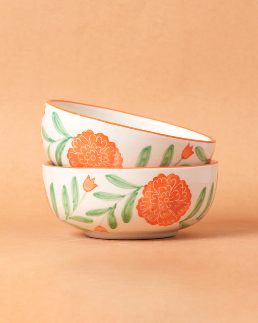 Nurture India Marigold Ceramic Small Bowl