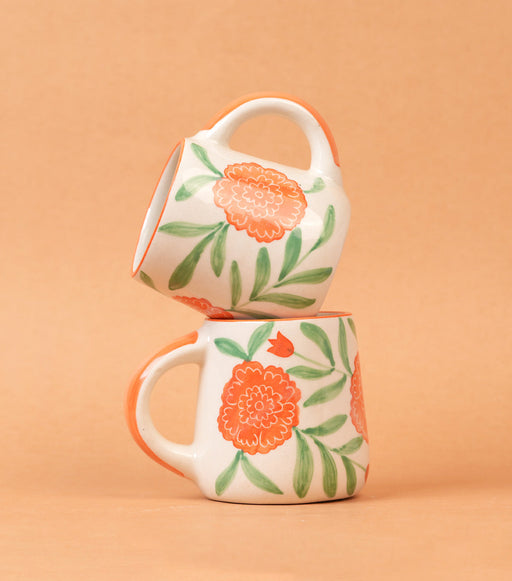 Nurture India Marigold Ceramic Mug 10-oz