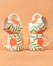 Nurture India Marigold Ceramic Mug 10-oz