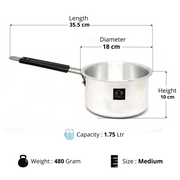 Aluminum Multipurpose Sauce Pan with Strong PVC Handle – Kitchenware