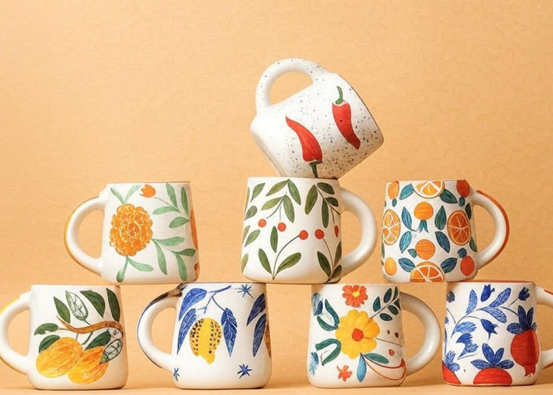 Nurture India Multi Color Art Mugs