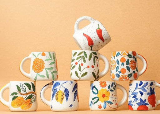 Nurture India Multi Color Art Mugs