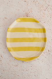 Nurture India Multi Color Art Stripe Plates