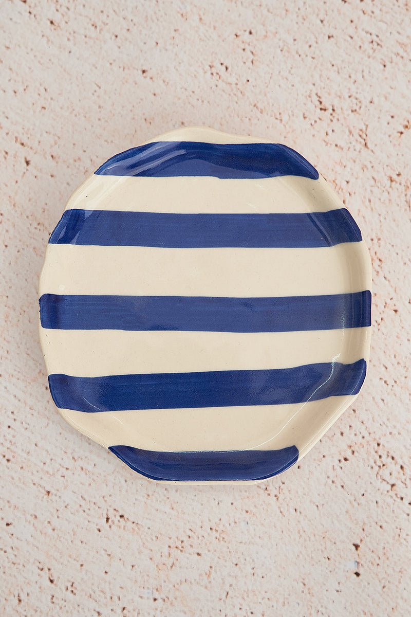 Nurture India Multi Color Art Stripe Plates