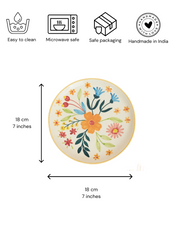 Nurture India Floral Extravaganza Plate Mug