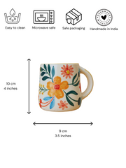 Nurture India Floral Extravaganza Plate Mug