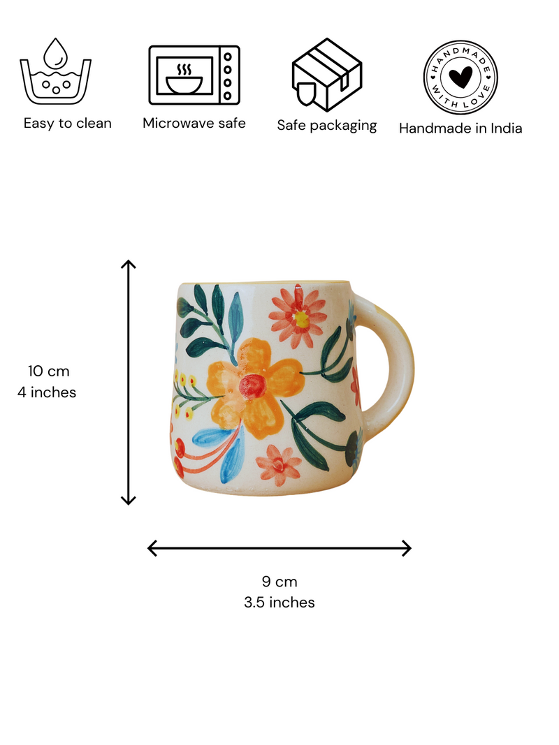 Nurture India Floral Extravaganza Plate Mug