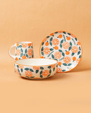 Nurture India Orange Breakfast 3-Piece Set