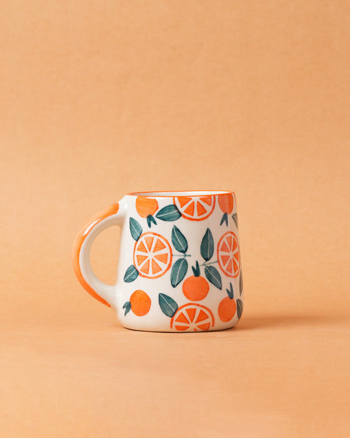 Nurture India Orange Ceramic Cup ml 8-oz 250-Piece Set