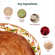 Natible Variety Pack - Sprouted Protein and Sprouted Millet Chilla Mix – Savory Indian Pancake Mix (Pack of 2)