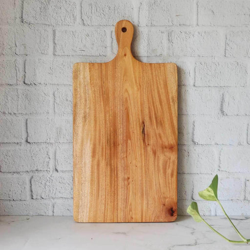 Neem Wood Chopping Board Compact Rectangle With Handle – Cutting Board