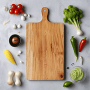 Neem Wood Chopping Board Compact Rectangle With Handle – Cutting Board