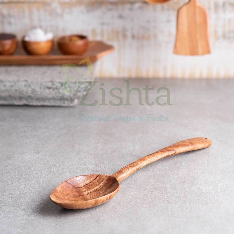 Neem Wood Ladle-Dal – Tadka Ladle