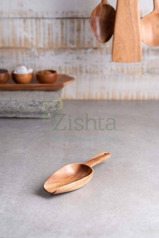 Neem Wood Ladle-Flour – Tadka Ladle