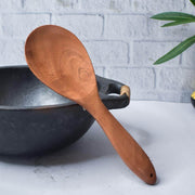 Neem Wood Ladle-Rice Ladle (Round) – Serving Ladle