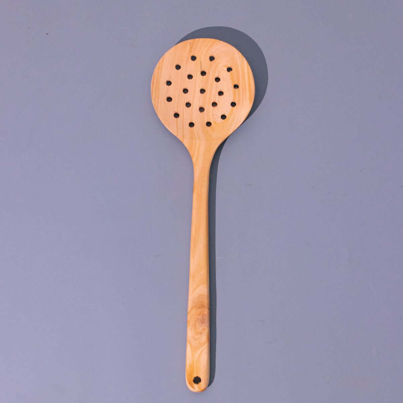 Neem Wood Ladle - Skimmer – Serving Ladle