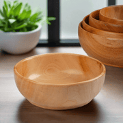 Neem Wood Serving Bowl – Natural Neem Wood Salad Bowl