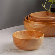 Neem Wood Serving Bowl – Natural Neem Wood Salad Bowl