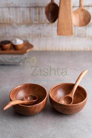 Neem Wood Soup Bowl (Set of 2) – Kitchen Tool