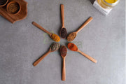 Neem Wood Spice Spoons: Set of 6 – Kitchen Tool