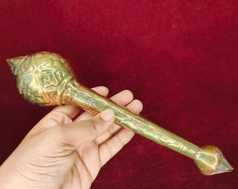Brass/Peetal Hanuman Ji Gada – Decorative Gada