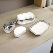 Stainless Steel Tiffin Box Set for School/Office – Kitchen Utensil