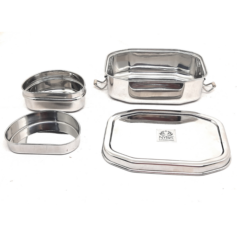 Stainless Steel Tiffin Box Set for School/Office – Kitchen Utensil