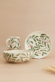 Nurture India Olive Leaf Breakfast 3-Piece Set
