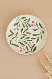 Nurture India Olive Leaf Ceramic Plate Cup