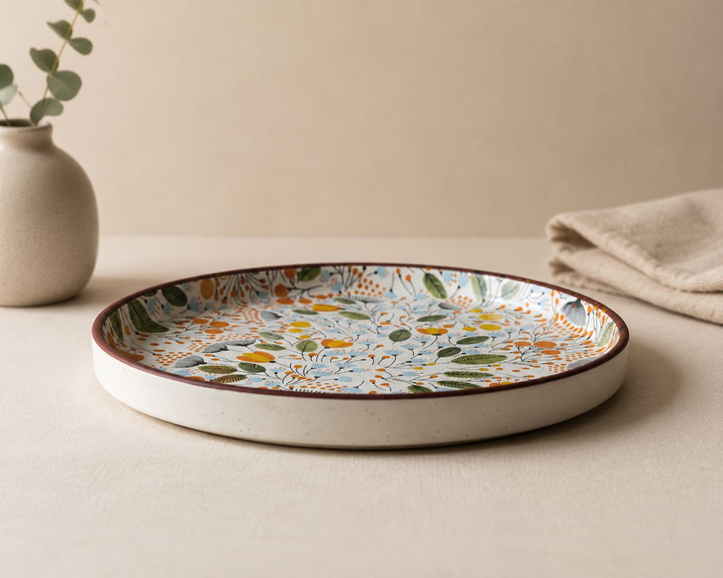 ceramic-kitchen-orange-meadow-flat-plate-8-inch