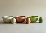 Nurture India Pastel Pink Matcha Bowl Whisk Holder