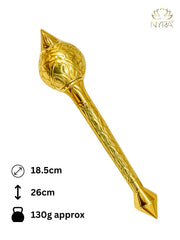 Brass/Peetal Hanuman Ji Gada – Decorative Gada