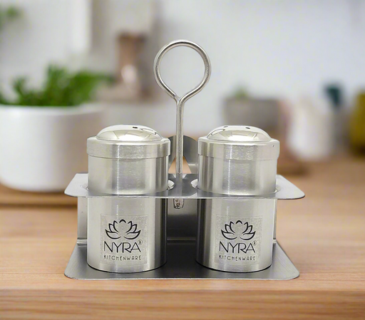 Stainless Steel Salt Pepper Sprinkler with Napkin Holder – Kitchen Utensil