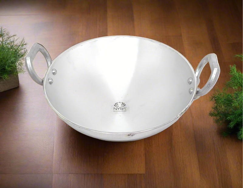 Aluminium Wok/Kadhai with – Cooking Wok