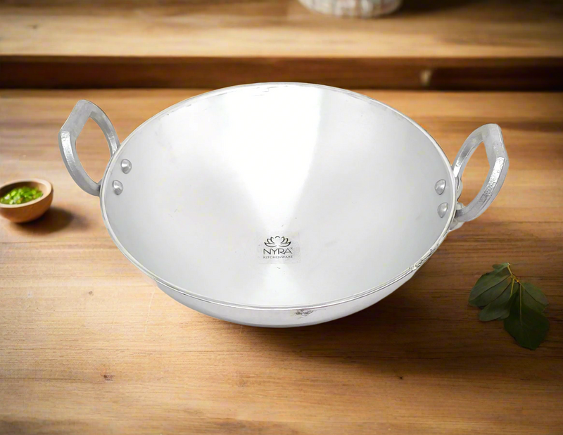 Aluminium Wok/Kadhai with – Cooking Wok