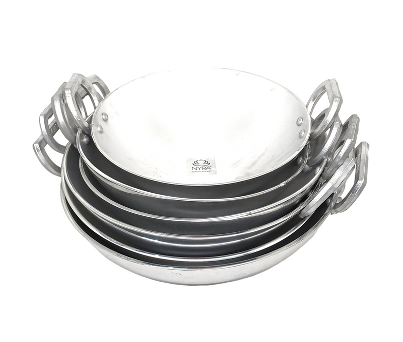 Aluminium Wok/Kadhai with – Cooking Wok