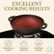 Pre-Seasoned Cast Iron Wok/Kadhai – Cooking Kadai