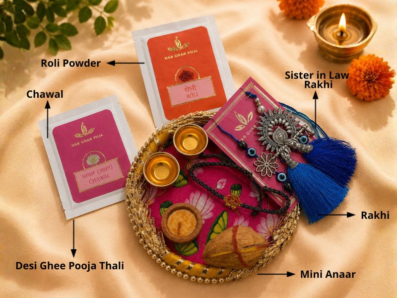Bhai Dooj / Rakhi Thali For Brother | Raksha Bandhan Kit | Gift Box