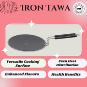 Iron Griddle/Tawa with – Flat Griddle Tawa