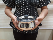 Stainless Steel Pulao Handi with Lid and PVC Knob – Cooking Handi