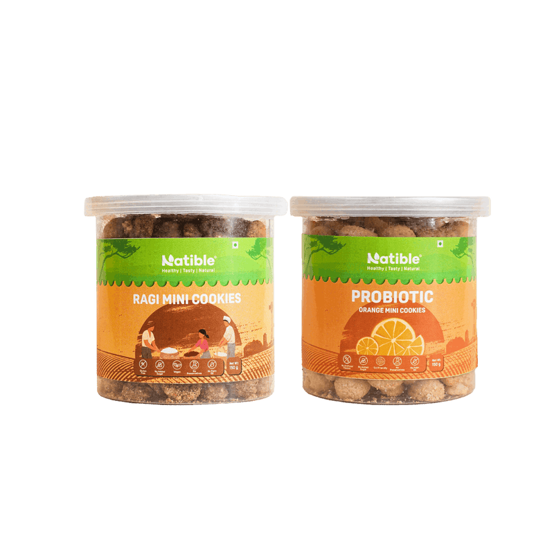 Natible Variety Pack Pack of Cookies (2 Flavours) – Wholesome Snack Cookies