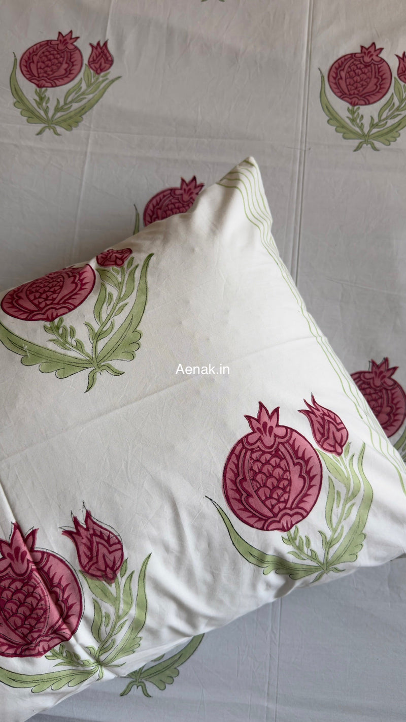 aenak-pink-anaar-baag-handblock-premium-cotton-bedsheet-set