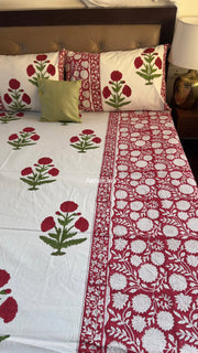 aenak-red-dahlia-gadd-handblock-printed-premium-cotton-bedsheet-set