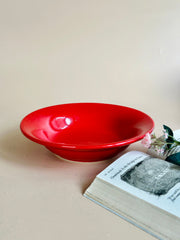 Nurture India Have It All Pasta Bowl Bright Red