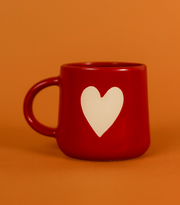 Nurture India Red Heart Mug