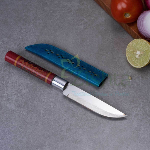 Reha Kitchen Fruit Knife with Lac-turned Wooden Handle – Kitchen Knife