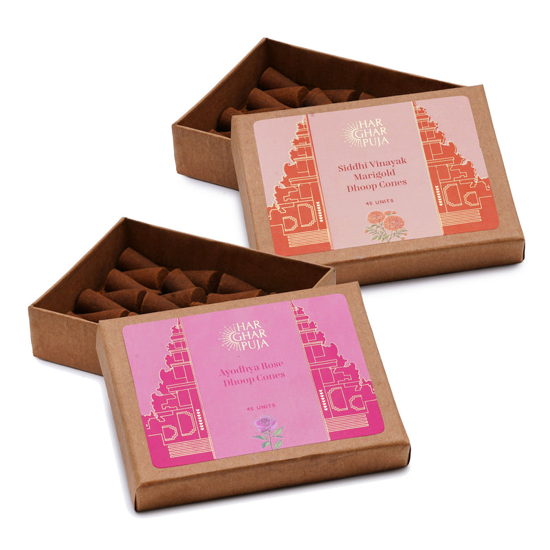 har-ghar-puja-rose-marigold-dhoop-cones